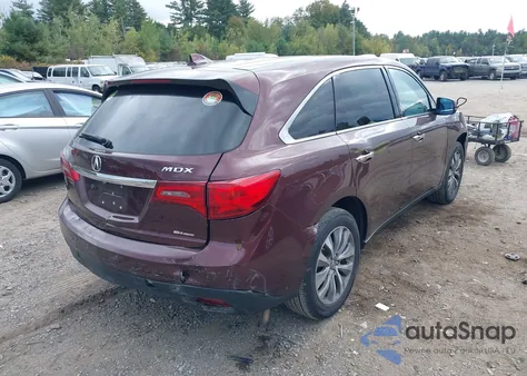 2015 Acura Mdx Technology Package from USA, damaged, VIN 5FRYD4H43FB008088